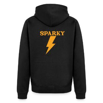 Électricien électricité électricité électronique cadeau - Veste à capuche bio Premium Unisexe - noir - Dos - Nico (187cm)