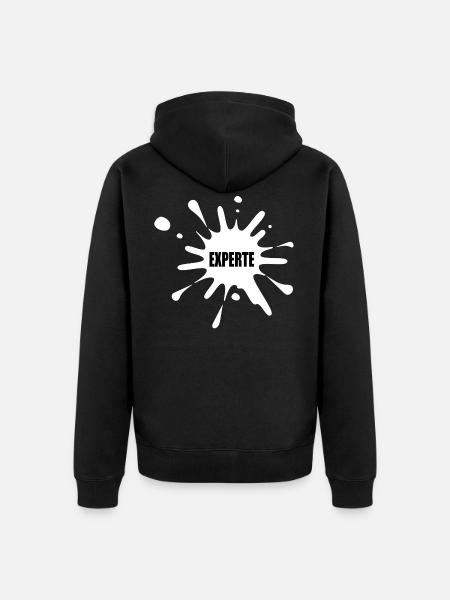 Experte - Unisex Premium Bio Zip Hoodie - Schwarz