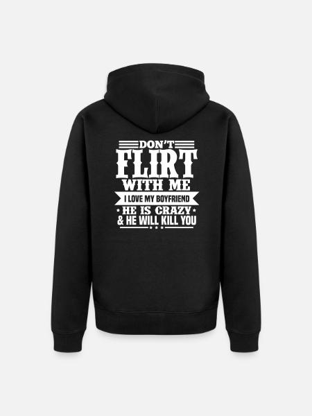 Boyfriend boyfriend girlfriend relationship gift - Unisex Premium Organic Zip Hoodie - black