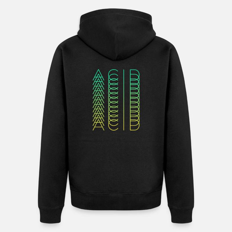 acide - Veste à capuche bio Premium Unisexe - noir