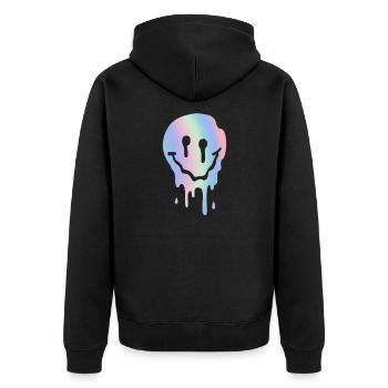Techno - Veste à capuche bio Premium Unisexe - noir - Dos - Nico (187cm)