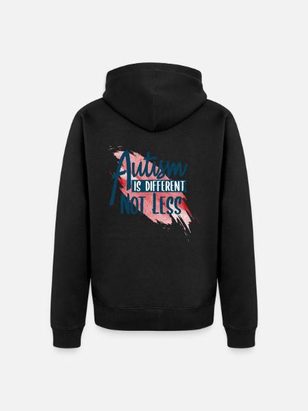 Autismus - Unisex Premium Bio Zip Hoodie - Schwarz
