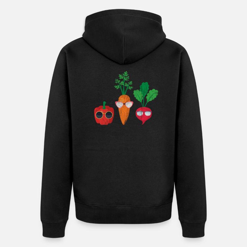 Vegan - Veste à capuche bio Premium Unisexe - noir