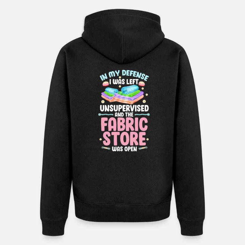 Coudre - Veste à capuche bio Premium Unisexe - noir