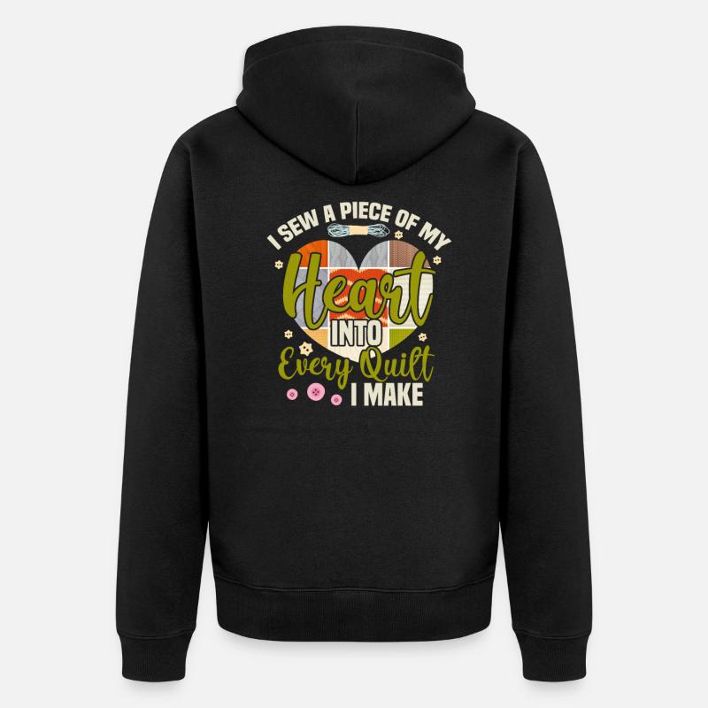 Coudre - Veste à capuche bio Premium Unisexe - noir