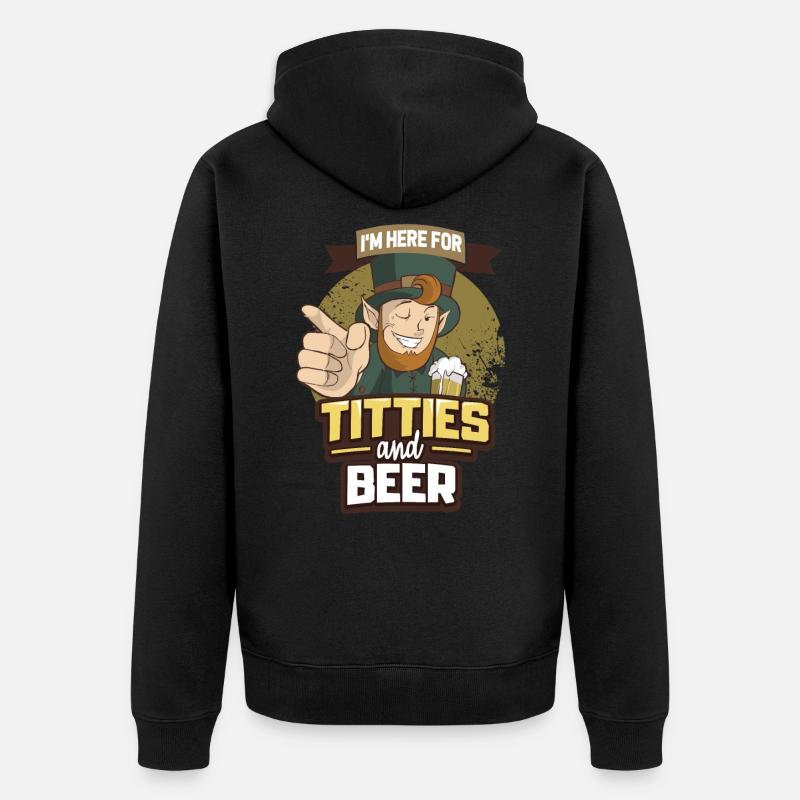 Saint-Patrick - Veste à capuche bio Premium Unisexe - noir