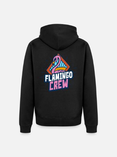 Équipe Flamingo - Veste à capuche bio Premium Unisexe - noir