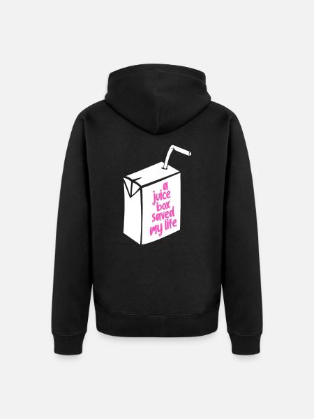 diabetes - Unisex Premium Organic Zip Hoodie - black