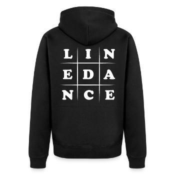 Danse en ligne - Danse en ligne - Veste à capuche bio Premium Unisexe - noir - Dos - Nico (187cm)