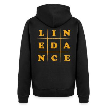 Danse en ligne - Danse en ligne - Veste à capuche bio Premium Unisexe - noir - Dos - Nico (187cm)