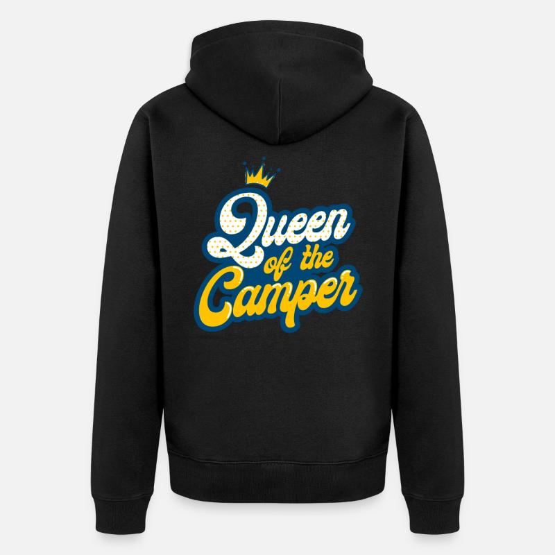 Camping caravane - Veste à capuche bio Premium Unisexe - noir