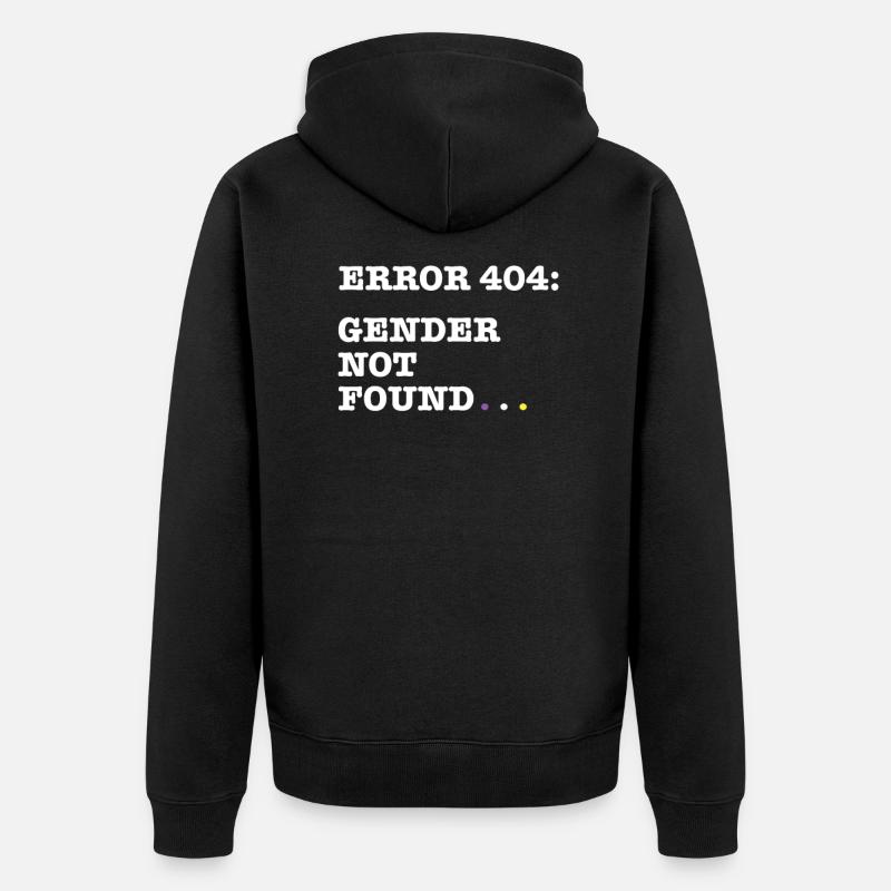 Queer - Unisex Premium Bio Zip Hoodie - Schwarz