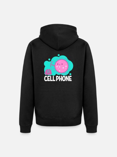 biology - Unisex Premium Organic Zip Hoodie - black