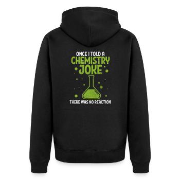 Cadeau de laboratoire de chimie chimiste science - Veste à capuche bio Premium Unisexe - noir - Dos - Nico (187cm)
