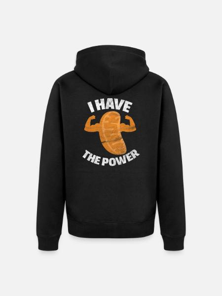 biology - Unisex Premium Organic Zip Hoodie - black