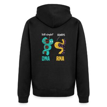 la biologie - Veste à capuche bio Premium Unisexe - noir - Dos - Nico (187cm)