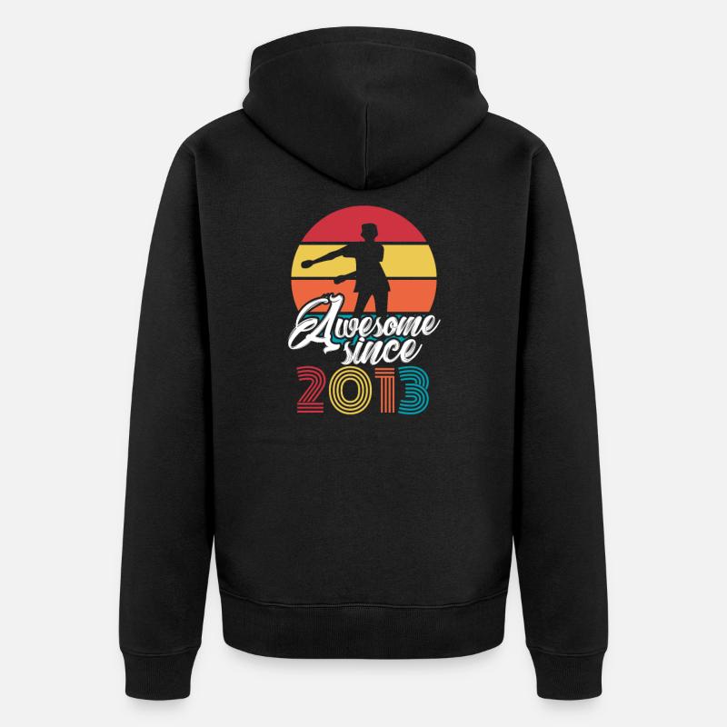 2013 Floss Dance - Unisex Premium Bio Zip Hoodie - Schwarz