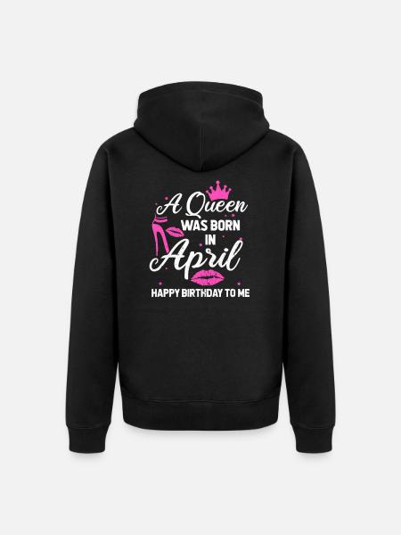 Avril Queen - Veste à capuche bio Premium Unisexe - noir