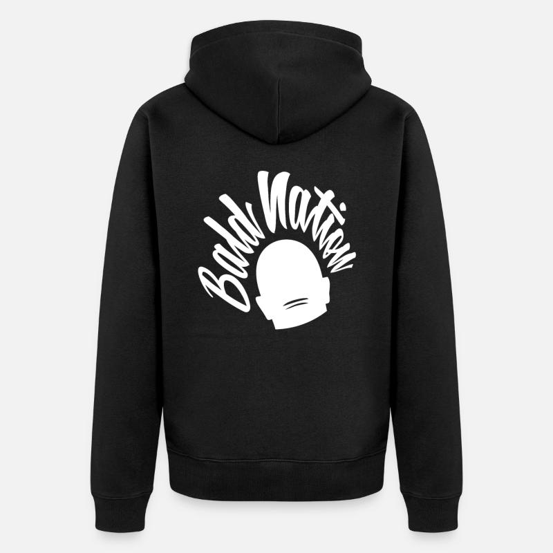 Nation chauve - Veste à capuche bio Premium Unisexe - noir
