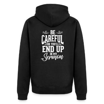 Pasteur - Veste à capuche bio Premium Unisexe - noir - Dos - Nico (187cm)
