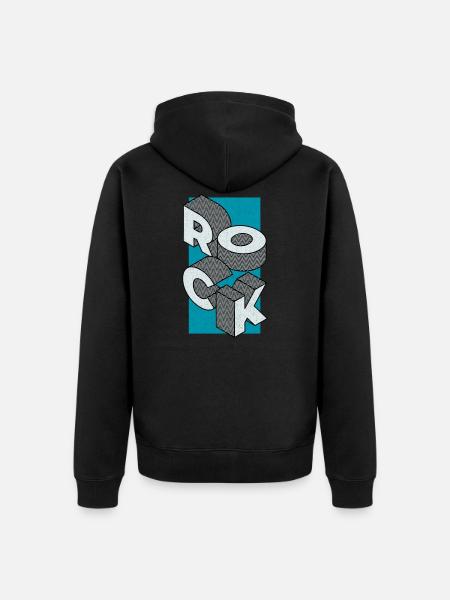 Skirt turquoise - Unisex Premium Organic Zip Hoodie - black