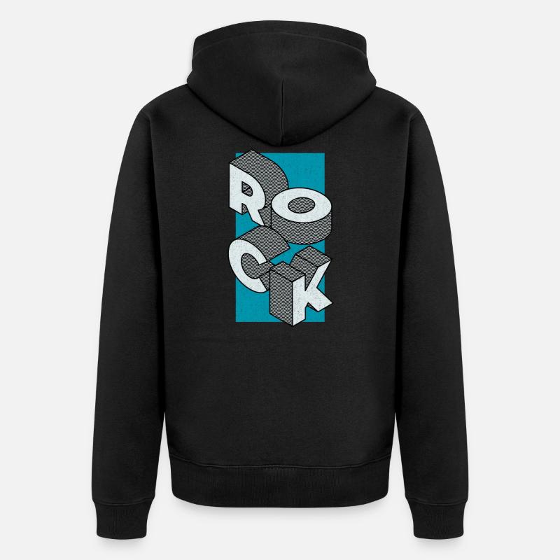 Jupe turquoise - Veste à capuche bio Premium Unisexe - noir