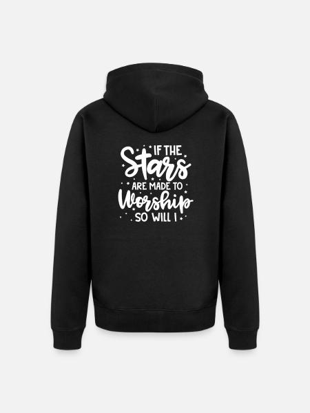 Christlich - Unisex Premium Bio Zip Hoodie - Schwarz