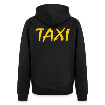 Taxi - Veste à capuche bio Premium Unisexe - noir - Dos - Nico (187cm)