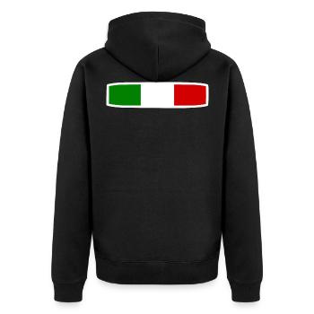 Italie - Veste à capuche bio Premium Unisexe - noir - Dos - Nico (187cm)