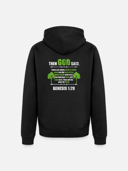 religion - Unisex Premium Organic Zip Hoodie - black