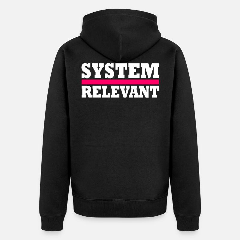 Système pertinent - Veste à capuche bio Premium Unisexe - noir