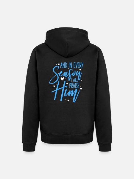 Jesus - Unisex Premium Organic Zip Hoodie - black