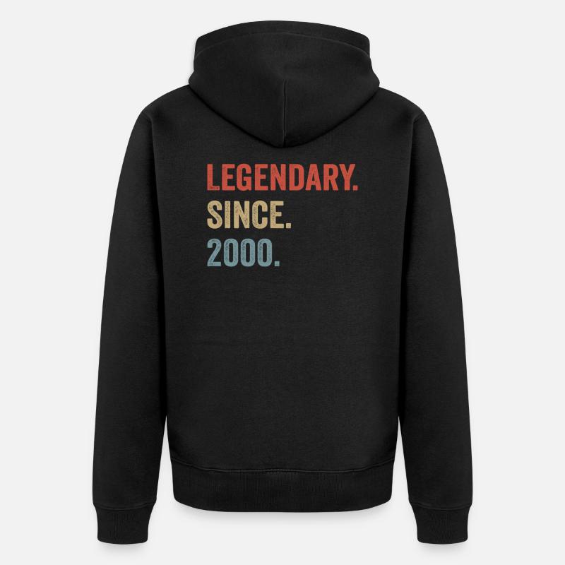 Legendary since 2000 - Veste à capuche bio Premium Unisexe - noir