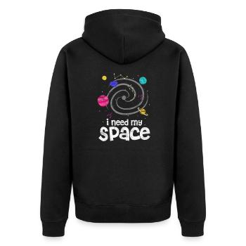 Cadeau de l'univers astronaute de planètes d'astronomie - Veste à capuche bio Premium Unisexe - noir - Dos - Nico (187cm)