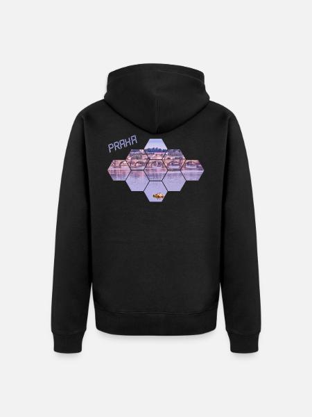 prag praha Prag Czech - Unisex Premium Bio Zip Hoodie - Schwarz