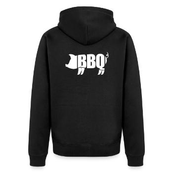 Barbecue Barbecue Barbecue Griller Cadeau - Veste à capuche bio Premium Unisexe - noir - Dos - Nico (187cm)
