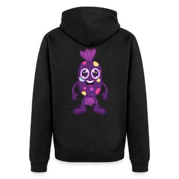 Bonbon bonbon - Veste à capuche bio Premium Unisexe - noir - Dos - Nico (187cm)