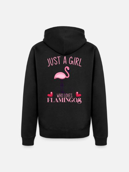 Flamingo, flamingo colony, flamingo flamazing - Unisex Premium Organic Zip Hoodie - black