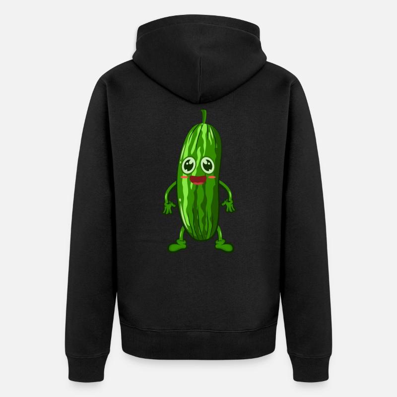 Concombres - Veste à capuche bio Premium Unisexe - noir