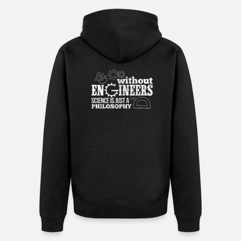 ingénieur - Veste à capuche bio Premium Unisexe - noir