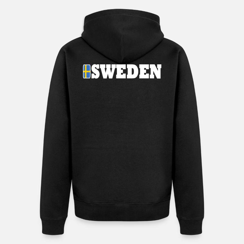 SUÈDE - Veste à capuche bio Premium Unisexe - noir