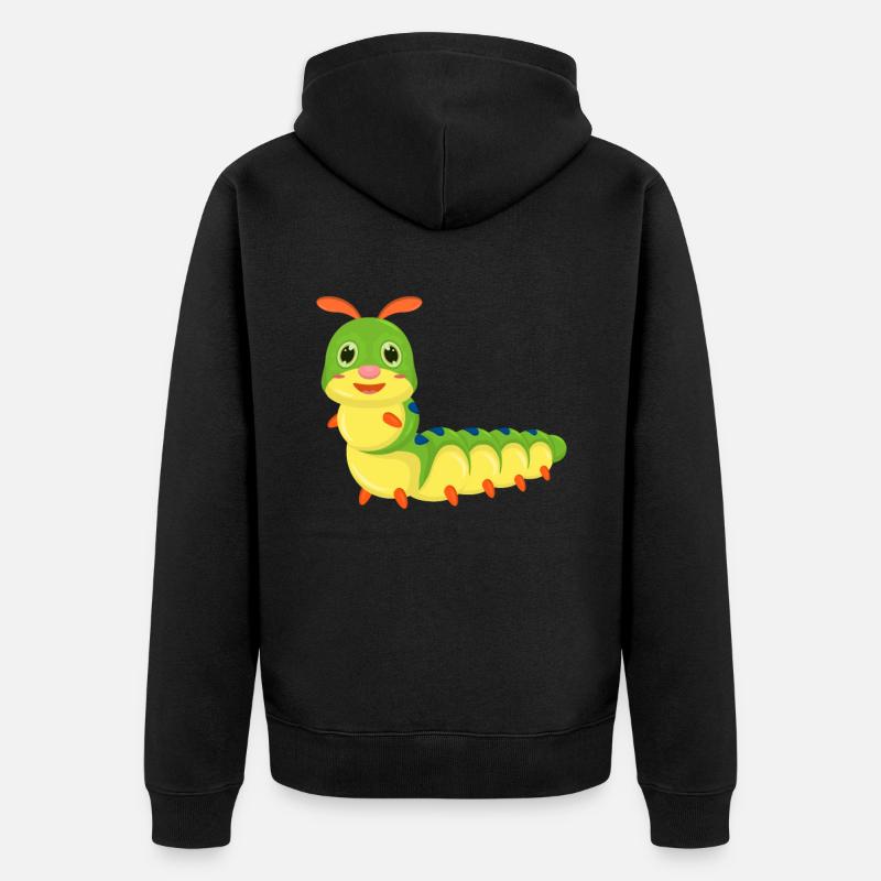 Bande dessinée Caterpillar - Veste à capuche bio Premium Unisexe - noir