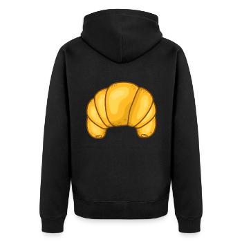 croissant - Veste à capuche bio Premium Unisexe - noir - Dos - Nico (187cm)