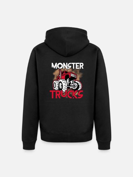 Monstertruck - Unisex Premium Bio Zip Hoodie - Schwarz