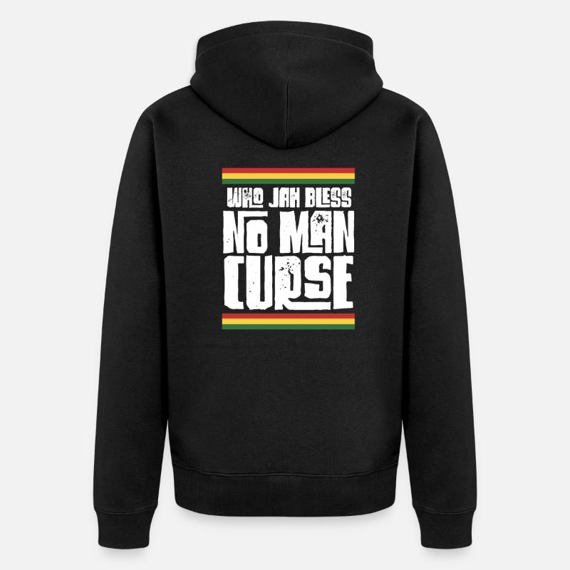Rasta - Unisex Premium Bio Zip Hoodie - Schwarz