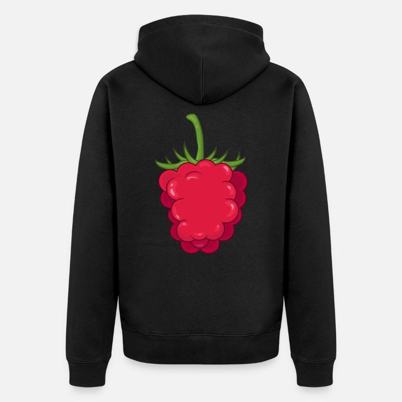 framboise - Veste à capuche bio Premium Unisexe - noir