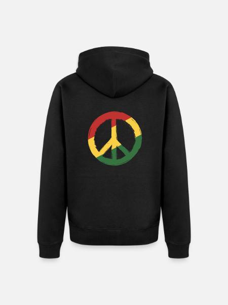 Rasta - Unisex Premium Organic Zip Hoodie - black