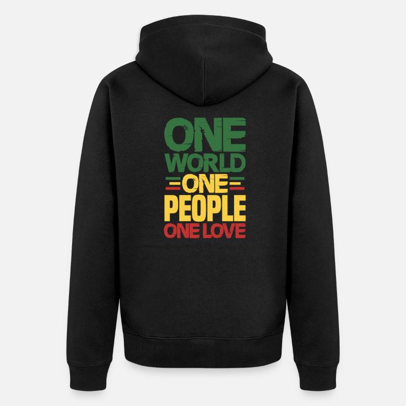 Rasta - Veste à capuche bio Premium Unisexe - noir