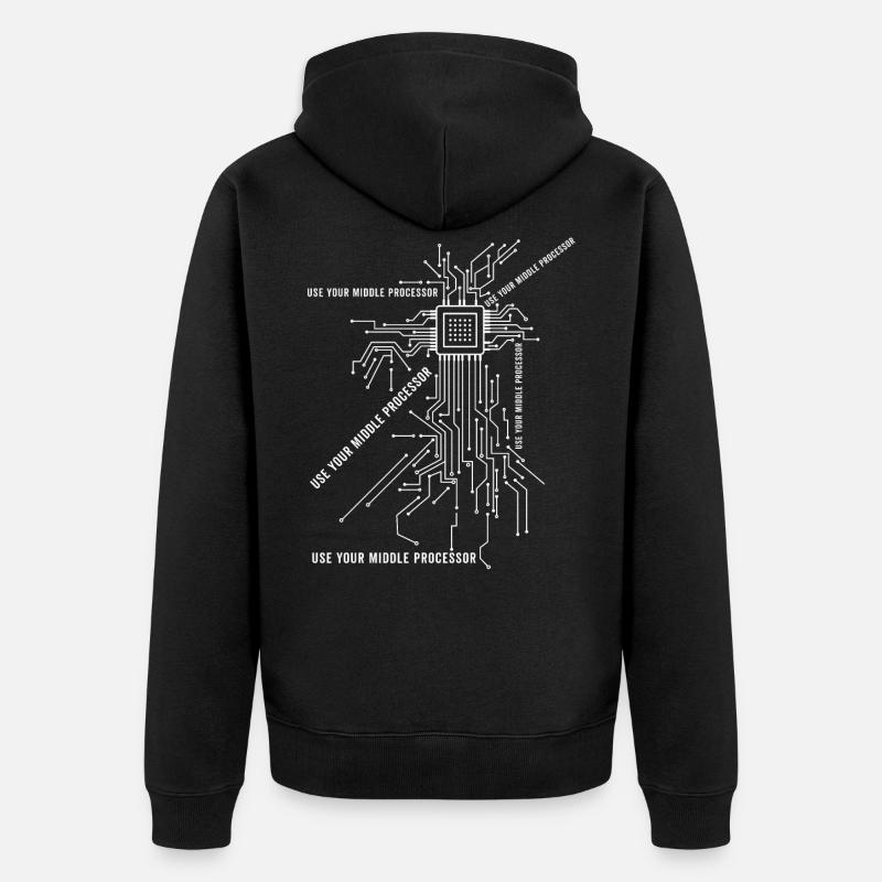schéma - Veste à capuche bio Premium Unisexe - noir
