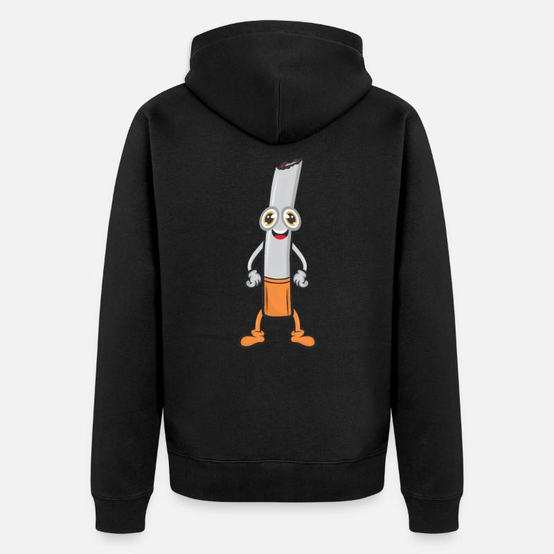 Cigarette - Veste à capuche bio Premium Unisexe - noir